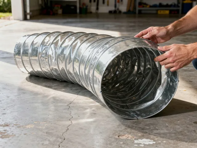 Richmond Heights Dryer Vent Cleaning specialist using advanced equipment for thorough duct cleaning in Richmond Heights