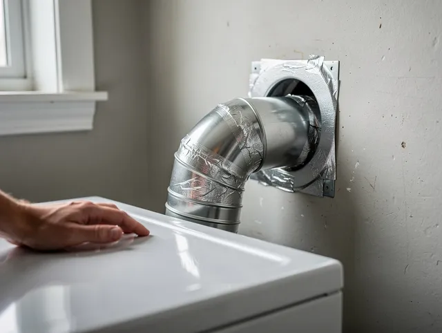 Richmond Heights Dryer Vent Cleaning expert performing professional dryer vent repair and installation in Richmond Heights